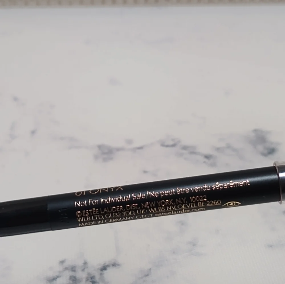 New Estee Lauder Double Wear 24H Waterproof Gel Eye Pencil 01 Onyx Travel Size